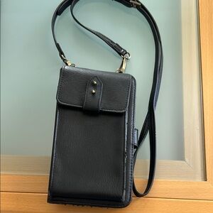 Black Crossbody Phone and Wallet purse